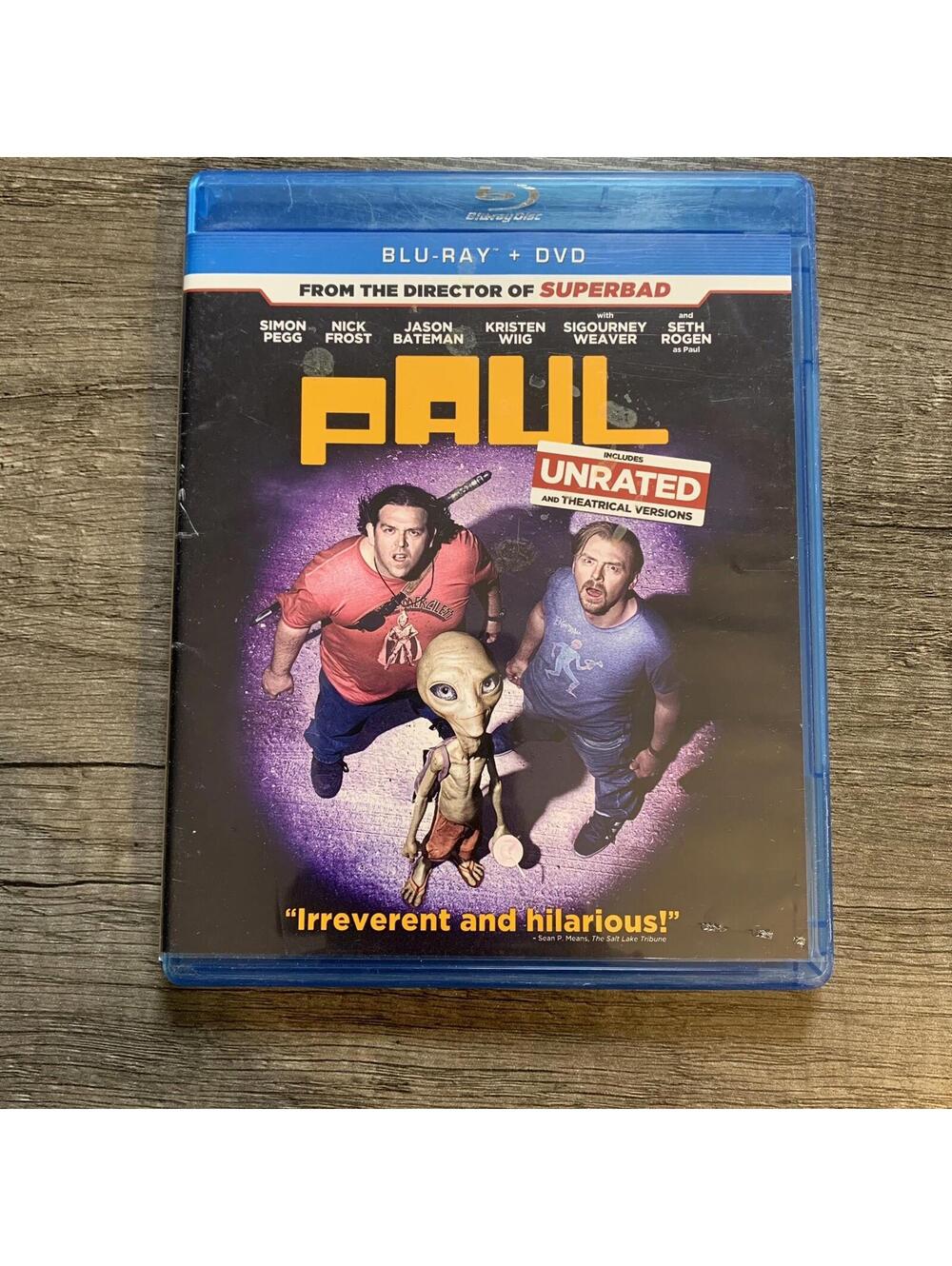 PAUL - UNRATED (Blu-ray/DVD, 2011, 2-Disc Set)
